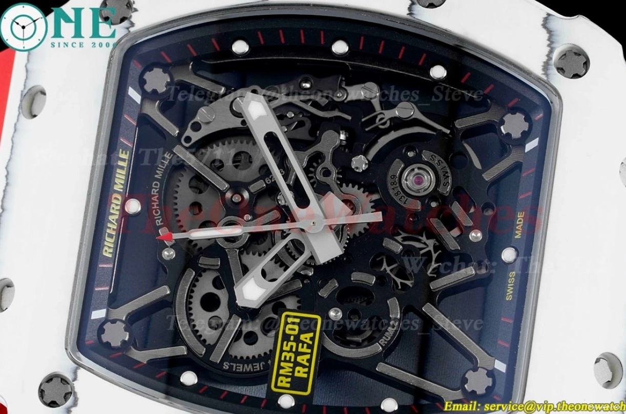 White Sonic Carbon RU Clone RMUL2 RM035 Red 0202